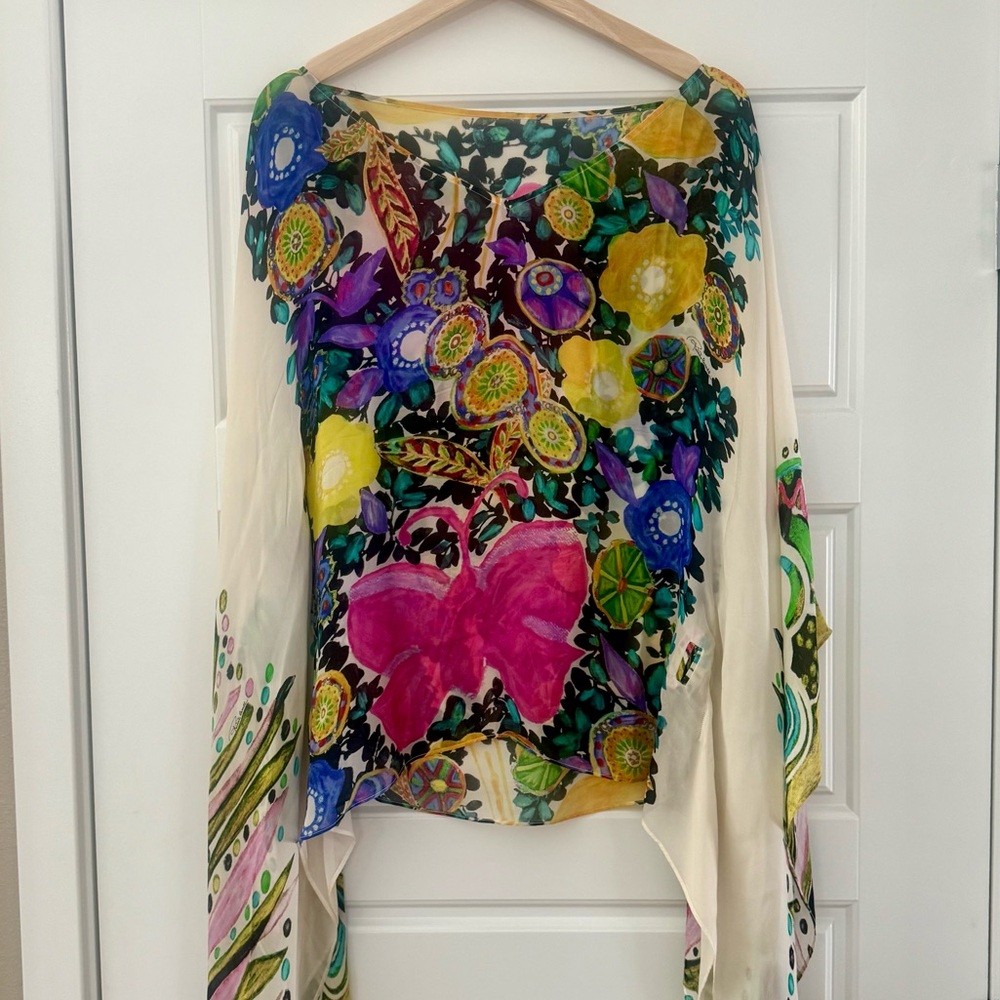 Floral Silk Roberto Cavalli Top